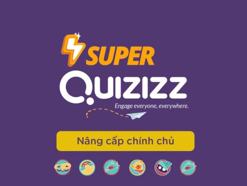 nâng cấp Tài khoản Quizizz Super 12 tháng